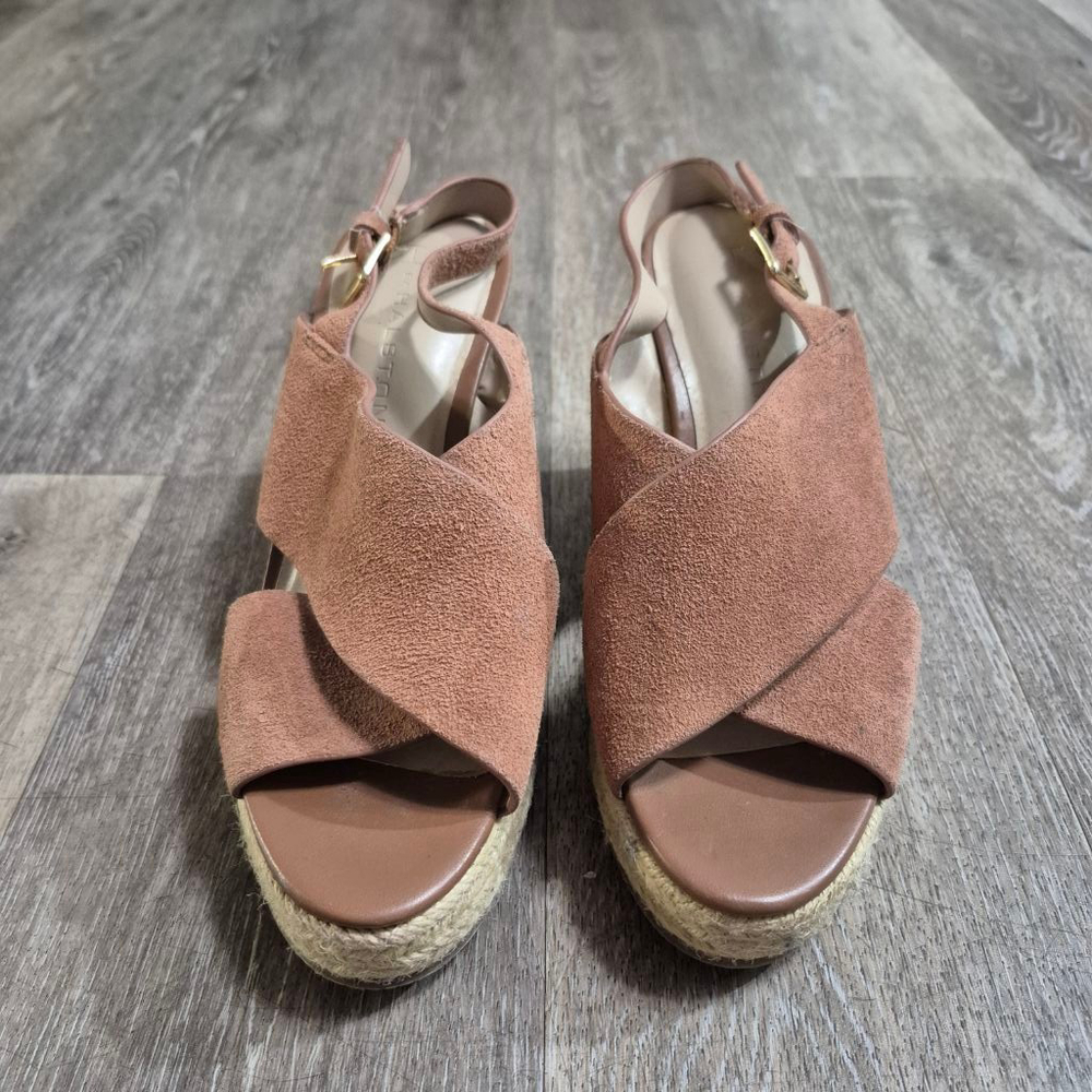 Women's H Halston Brown Wedge‎ Sandals 7.5